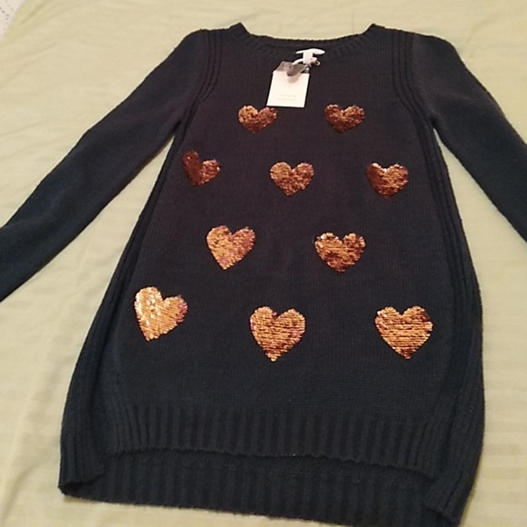 Lauren Conrad Sequim Heart Sweater - Picture 1 of 4
